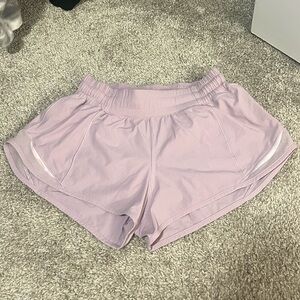 SOLD Light purple lulu 2.5 hotty hot shorts
